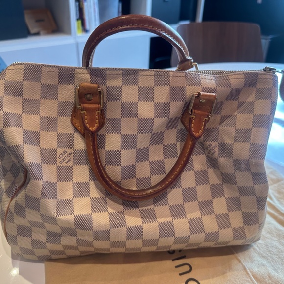 Louis Vuitton Speedy 30 in Damier Azur - Picture 5 of 10